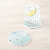 ミントブルーシルバーグラデーショングリッターマーメイド コースター (側面)