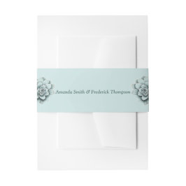 ミントブルーパイングリーン多肉株 招待状ベリーバンド