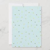 ミントプリンセスカメオガール誕生日 招待状 (裏面)