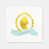 ミントプリンセスカメオ誕生日 スタンダードカクテルナプキン (正面)