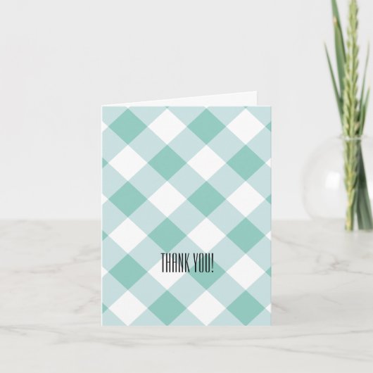 ミントプレイドありがとう サンキューカード (正面)