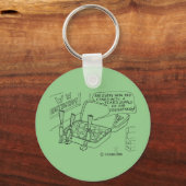 ミントベッドキーチェーン キーホルダー (正面)