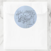 ミントベッドクラシックラウンドステッカー ラウンドシール (バッグ)