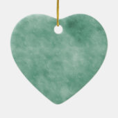 ミントホワイトグラム金ゴールドスパークルグリッター セラミックオーナメント (裏面)