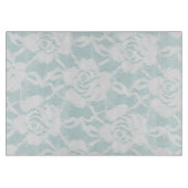 ミントホワイトレースバラフローラ カッティングボード (正面)