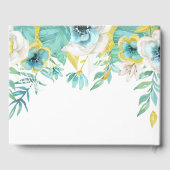 ミントホワイト|黄色フローラ水結婚色 ゲストブック (裏面)