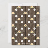 ミントホースシモノグラムのューウエスタンカップルシャワー 招待状 (裏面)