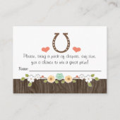 ミントホースシューウエスタンオムツラッフルチケット エンクロージャーカード (裏面)