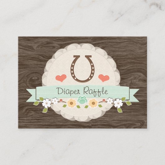 ミントホースシューウエスタンオムツラッフルチケット エンクロージャーカード (正面)