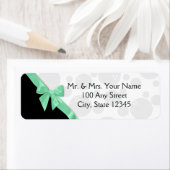 ミントボウと水玉模様 ラベル (インサイチュ)