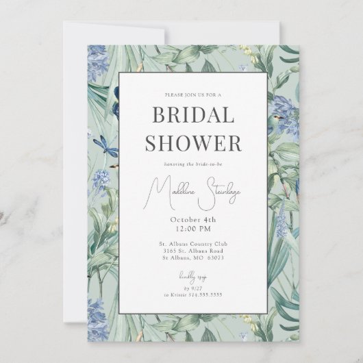 ミントボタニカルガーデンブライダルシャワー 招待状 (正面)