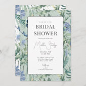 ミントボタニカルガーデンブライダルシャワー 招待状 (正面/裏面)