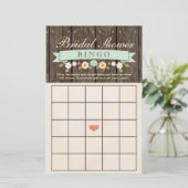 ミントボー素朴ホブライダルウェディングシャワービンゴシート (スタンド正面)