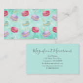 ミントマカロンベーカリーデリケート金ゴールド名刺 名刺 (正面/裏面)