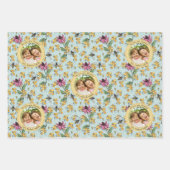 ミントマザーズカスタムデイKids写真王室のQueen Bee ラッピングペーパーシート (正面)