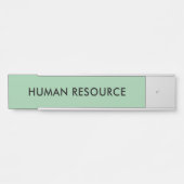 ミントミニマルグリーンルーム部門名ドアサイン サインプレート (正面)