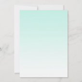 ミントムーンスター男女兼用ベビーシャワー招待状 招待状 (裏面)