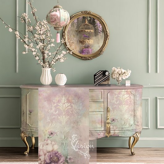 ミントムーヴロマンス、エンボスエフェクトダマスク 薄葉紙