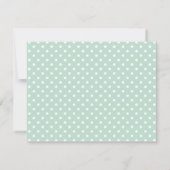 ミントモダンとグレーの象の赤ちゃんシャワーの願い (裏面)