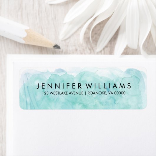 ミントモダンウォーターの色 ラベル (インサイチュ)