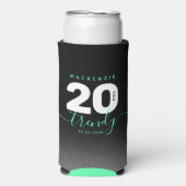 ミントモダンガーリーグリーン20とトレンディー スリム缶クーラー (Seltzer正面)