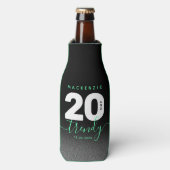 ミントモダンガーリーグリーン20とトレンディー ボトルクーラー (ボトル正面)