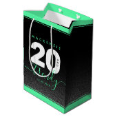 ミントモダンガーリーグリーン20とトレンディー ミディアムペーパーバッグ (裏面アングル)