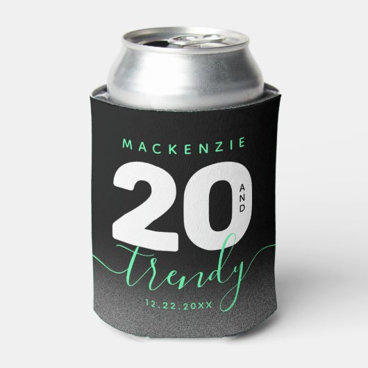 ミントモダンガーリーグリーン20とトレンディー 缶クーラー (缶正面)