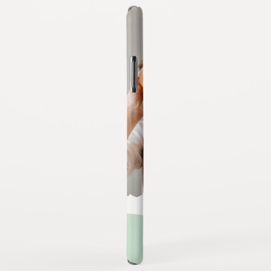 ミントモダンギフトのパーソナライズされた家族の写真&名前 Case-Mate iPhoneケース (裏面/右)