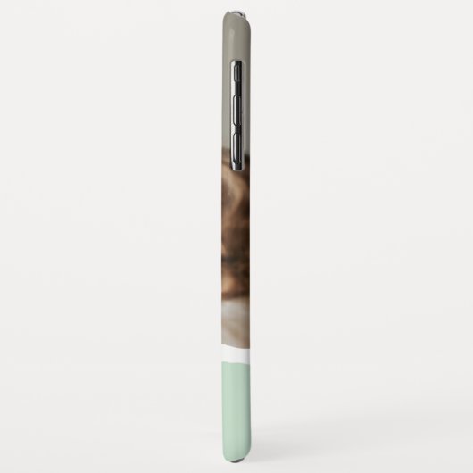 ミントモダンギフトのパーソナライズされた家族の写真&名前 Case-Mate iPhoneケース (裏面/左)