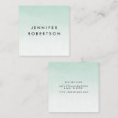 ミントモダングラデーションウォーター色 | 名刺 (正面/裏面)