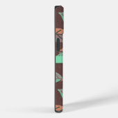 ミントモダングリーンオレンジと紫葉の-M Case-Mate iPhoneケース (裏面 / 右)