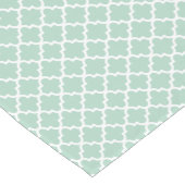 ミントモダングリーンクローバー幾何学模様 ショートテーブルランナー (コーナー)