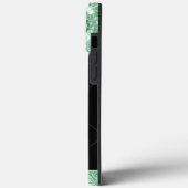 ミントモダングリーングリッタードリップスモノグラム Case-Mate iPhoneケース (裏面 / 左)