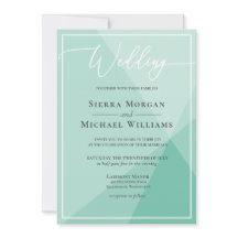 ミントモダングリーンジオメトリックハンドレタ結婚ーズ