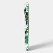 ミントモダングリーン熱帯三角形パターン Case-Mate iPhoneケース (裏面 / 左)