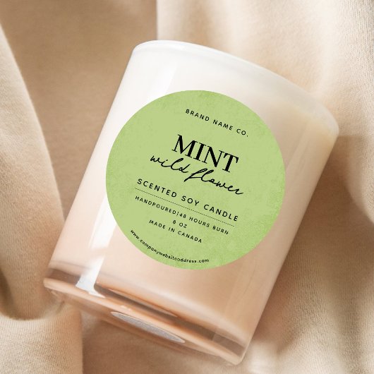 ミントモダングリ素朴ーン ラウンドシール