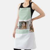 ミントモダンコラージュ写真パパギフ最高のト エプロン (インサイチュ)