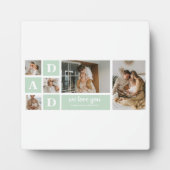 ミントモダンコラージュ写真パパギフ最高のト フォトプラーク (正面)