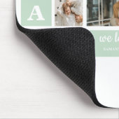 ミントモダンコラージュ写真パパギフ最高のト マウスパッド (コーナー)