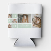 ミントモダンコラージュ写真パパギフ最高のト 缶クーラー (正面)