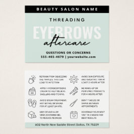 ミントモダンシンプルアイブロウスレッディングアフターケア