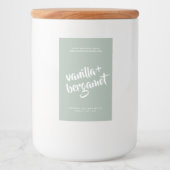 ミントモダンソイワックス溶解ラベル フードラベル (正面)