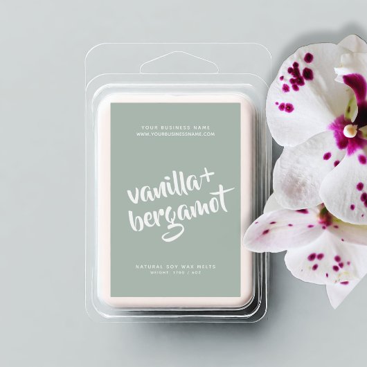 ミントモダンソイワックス溶解ラベル フードラベル