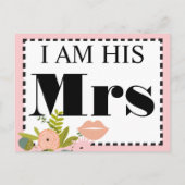 ミントモダンダマスクウェディング招待状 インビテーションポストカード (裏面)