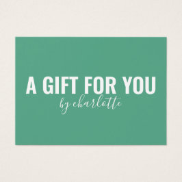 ミントモダンミニマル事業ギフト証明書