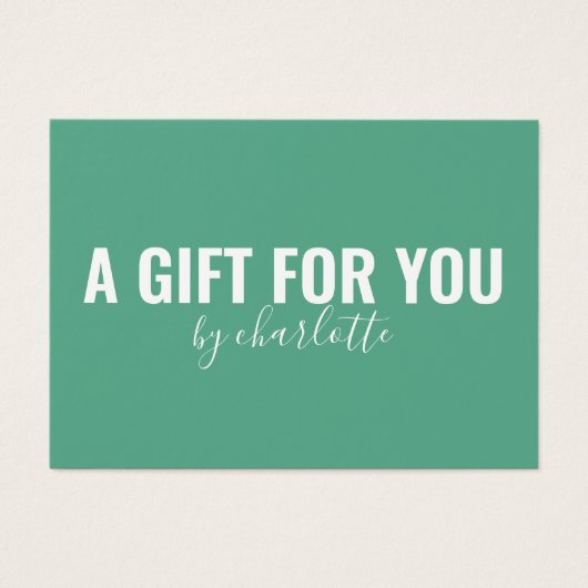 ミントモダンミニマル事業ギフト証明書 (正面)