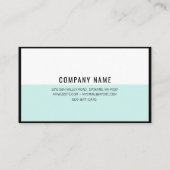 ミントモダンミニマル名刺 名刺 (裏面)