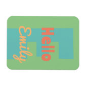 ミントモダンルコーラピンピーチ マグネット (横)