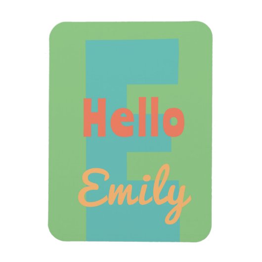 ミントモダンルコーラピンピーチ マグネット (縦)